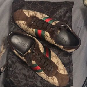 Gucci brown sneakers